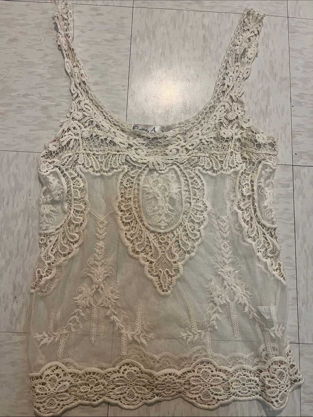 Pretty Angel Crotchet Knit Top